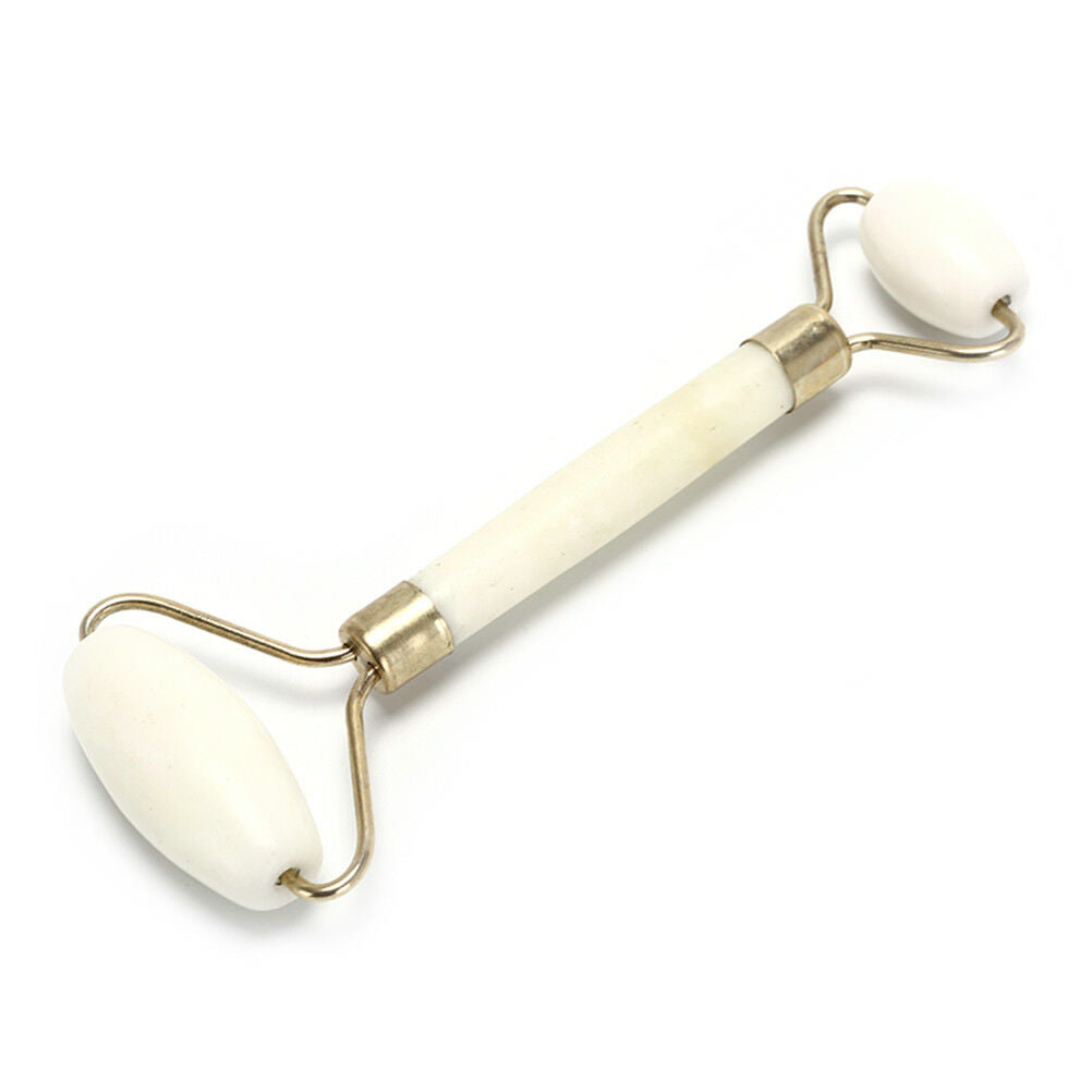 1x Natural Jade Stone Massager Roller Spa Head Neck Body Facial Beauty Tool A DD