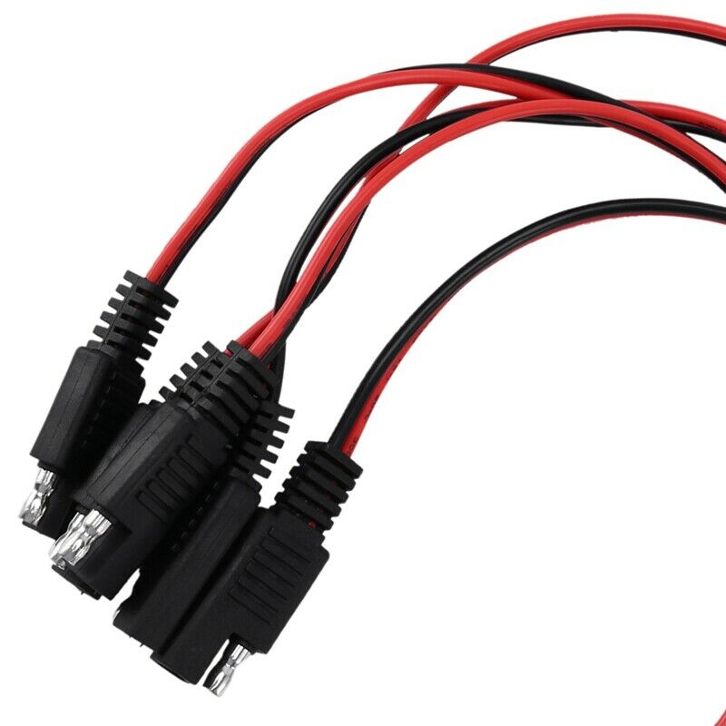 5 PCS SAE Power Automotive Extension Cable 18AWG 300mm H8D6D6
