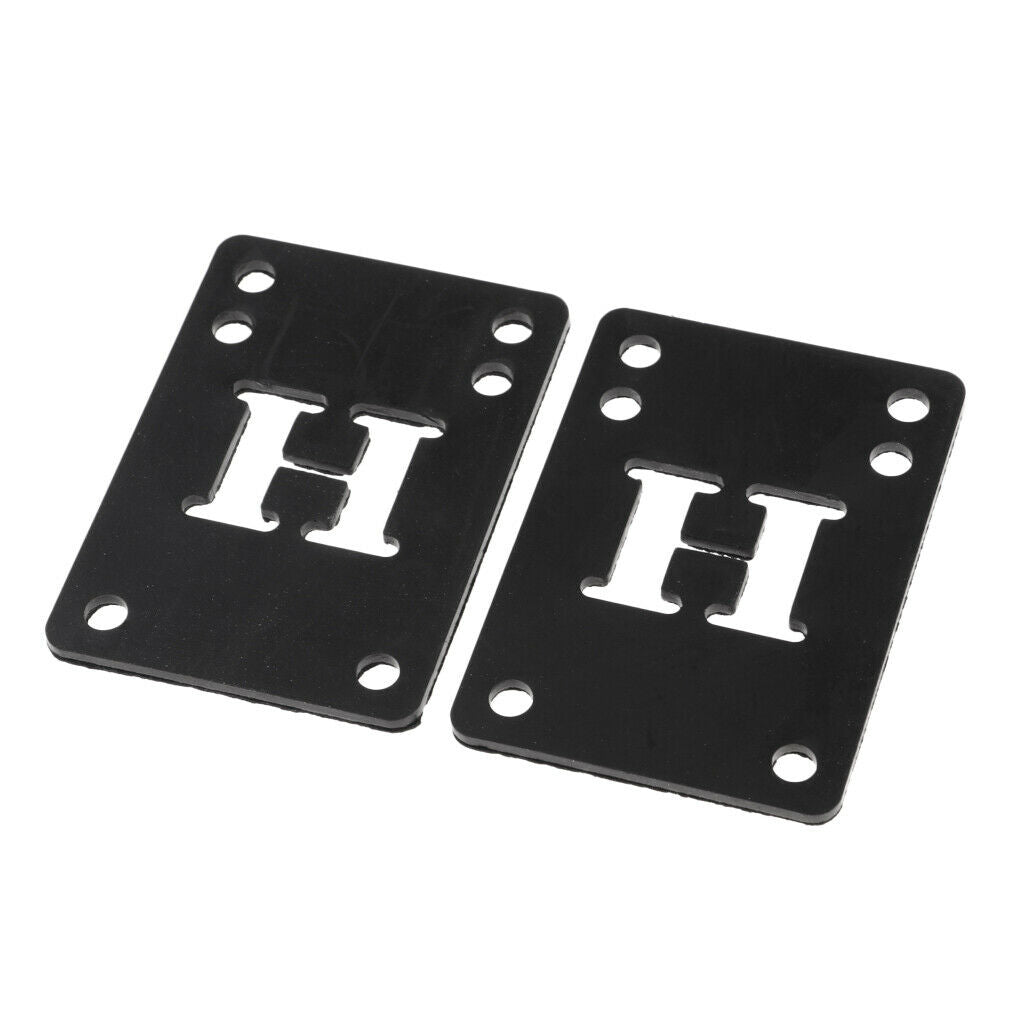 2Pcs Rubber Skateboard Riser Shock Pads 1/8 3mm reduce vibrations and dampen
