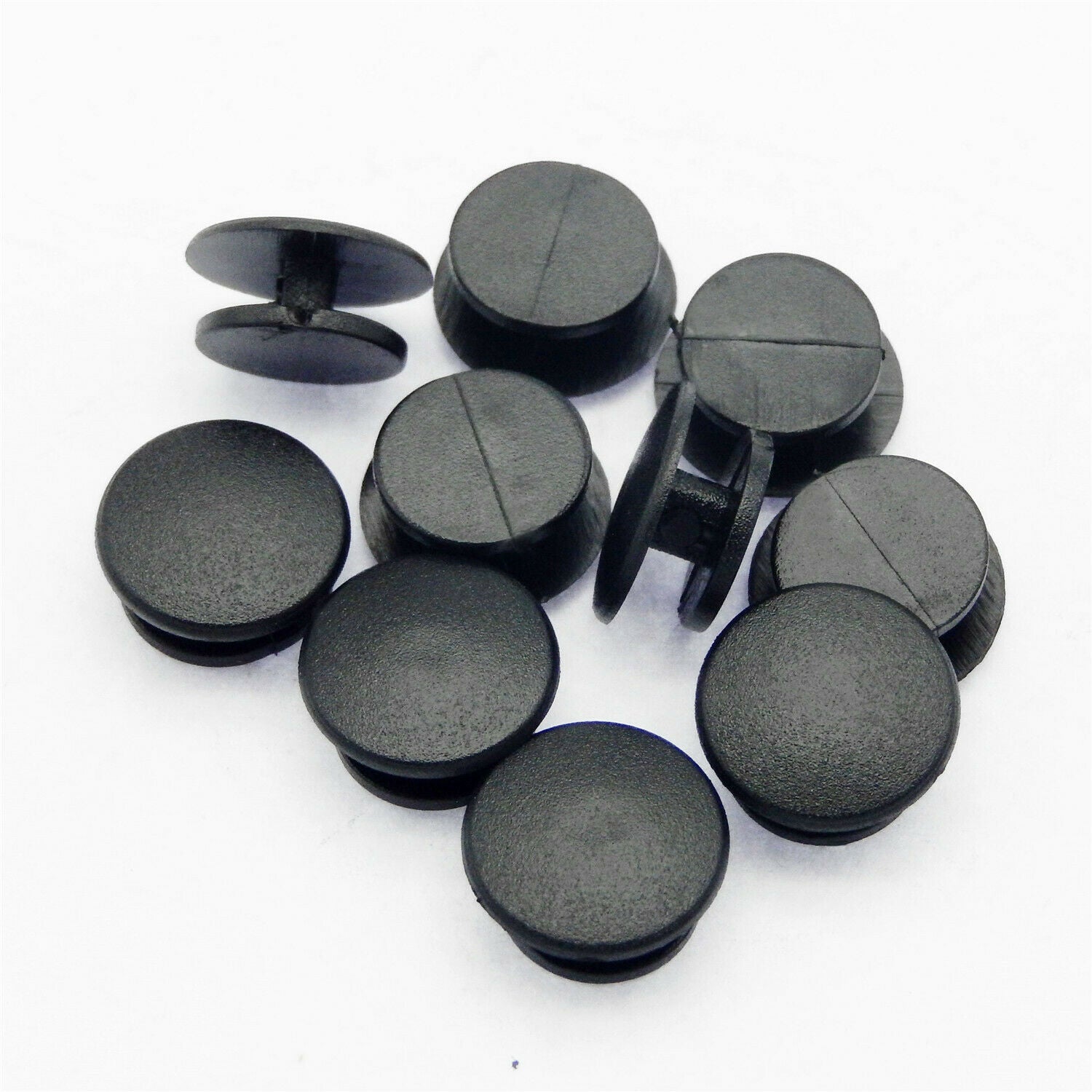 50pcs Black Buckle Plastic Button Accessory for Classic Clog Decor Craft 12*10mm