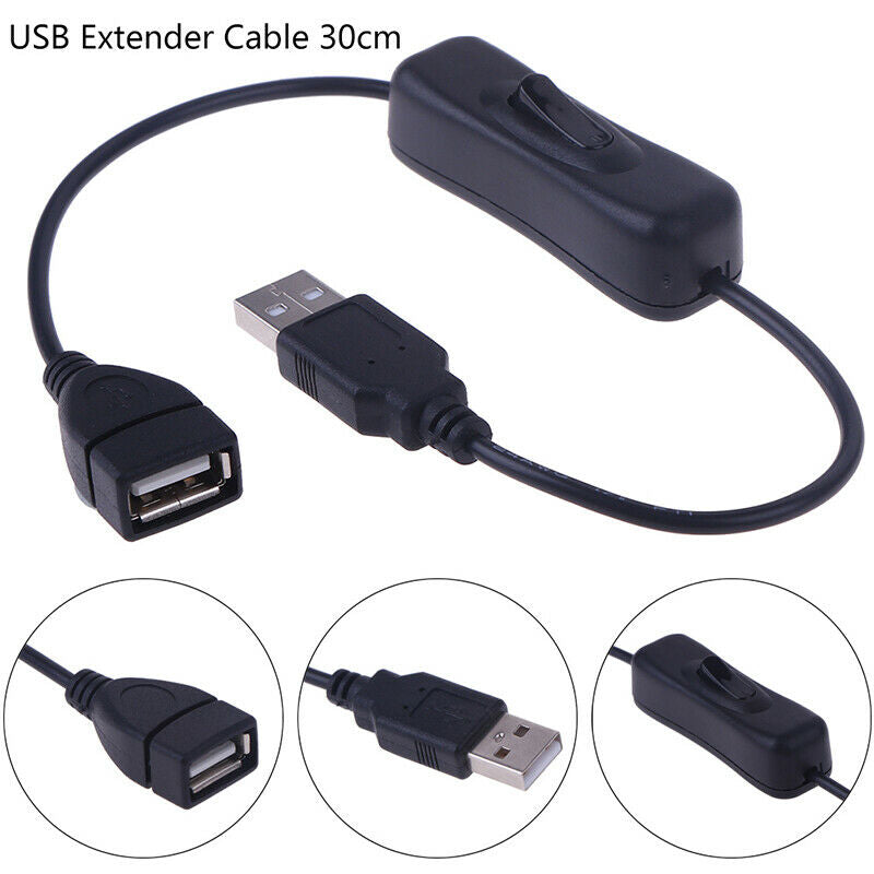 1* USB 2.0 A Male to A Female Extension Extender Cable With 'Switch ON/OF.l8