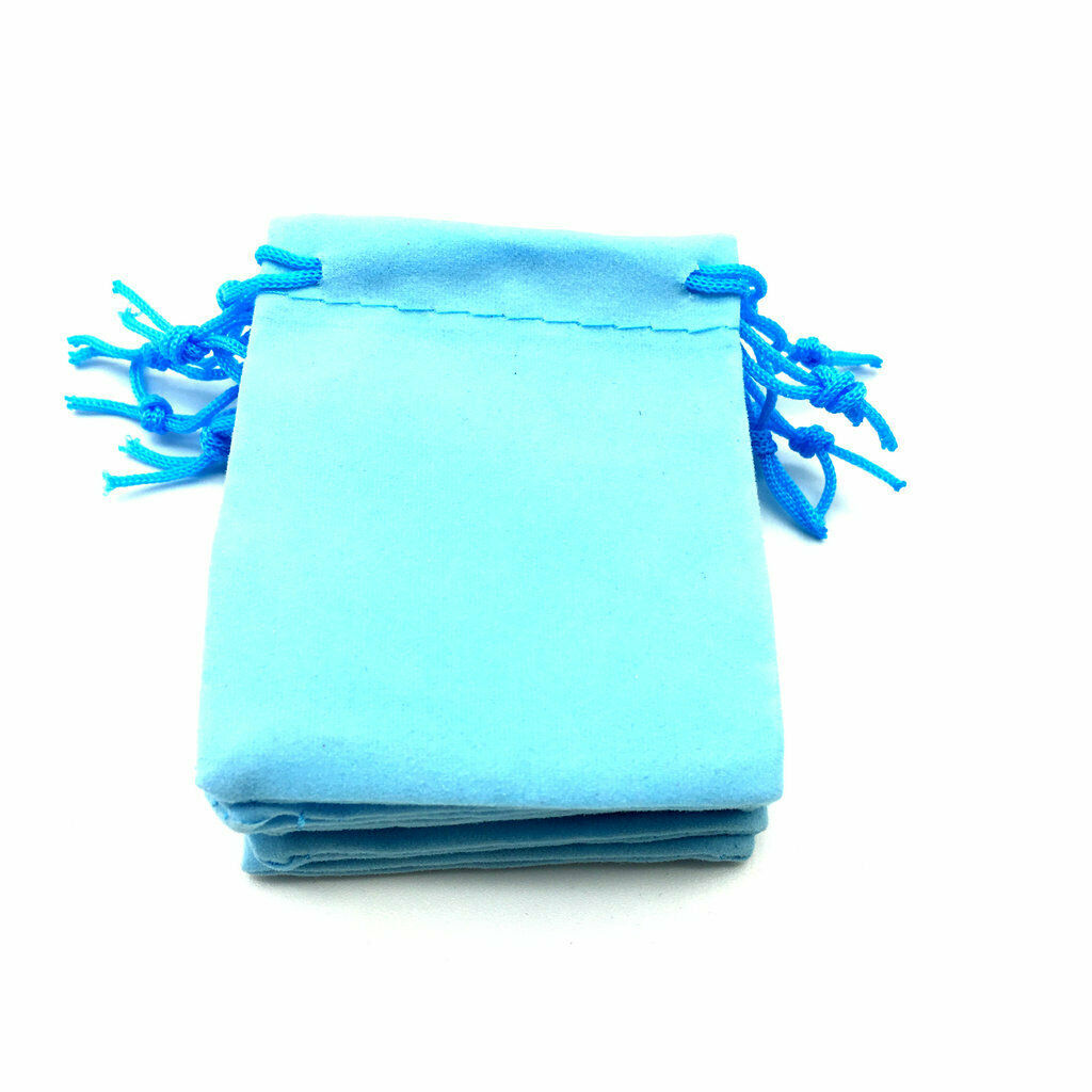 50x velvet tacshe gift wedding candy bags gift bags-blue