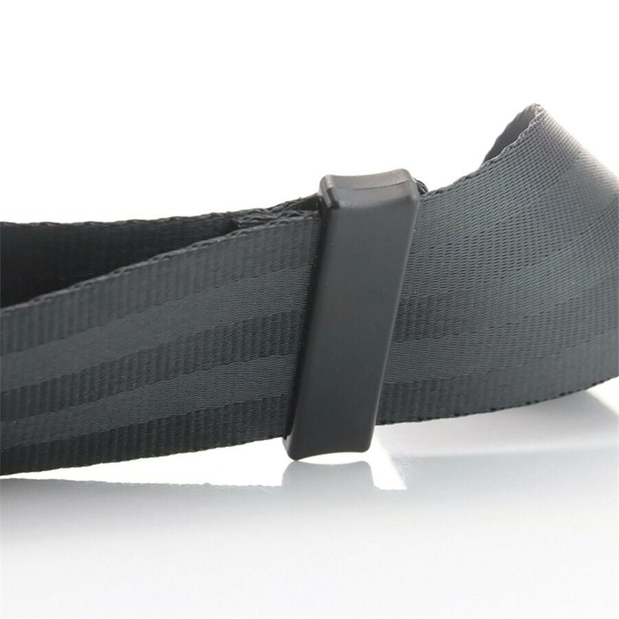 2 Point Gray Car Seat Safety Belt Longest Adjusted 125cm Strong Tensile Strength