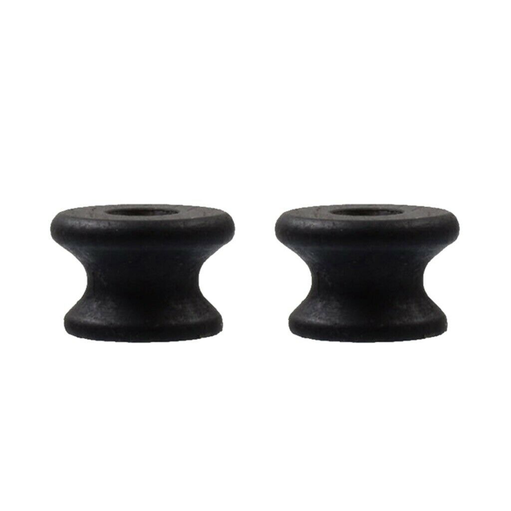 2x Ebony Wood Endpin Strap Lock for Guitar Ukulele Bass Parts Accessories