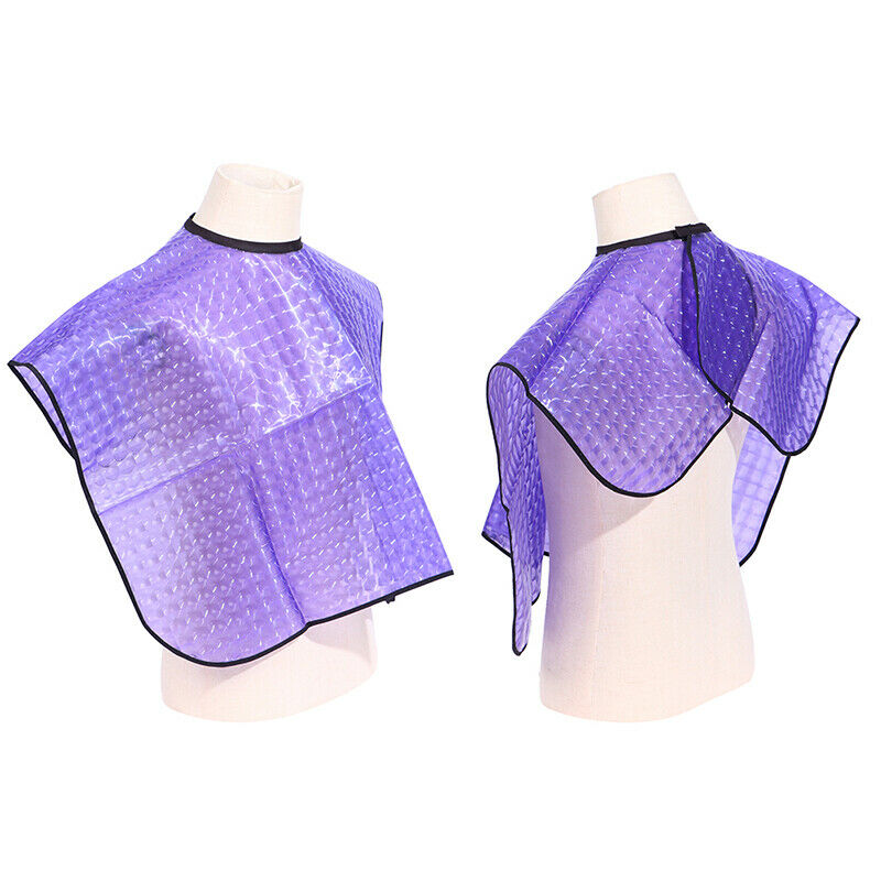 Short Style Hairdressing Cape Hair Dye Shawl Reusable Waterproof Salon Cl Hy KX