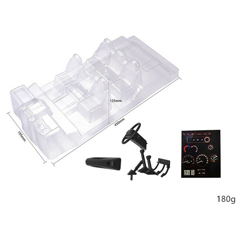 Simulation Transparent Interior Trim for TRAXXAS -4 4 Defender Cockpit Seat DaL1