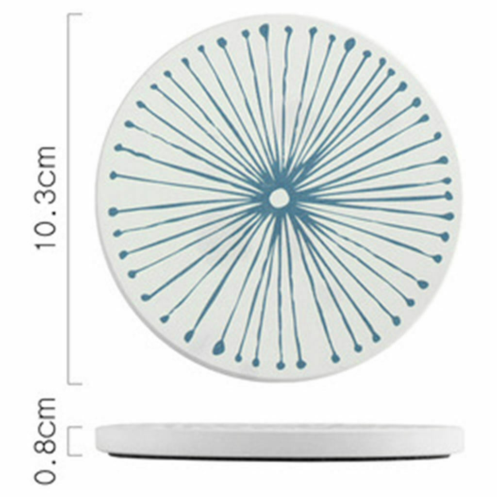 6x Kitchen Coasters Water Absorption for Dining Table Kitchen Bar Decoration