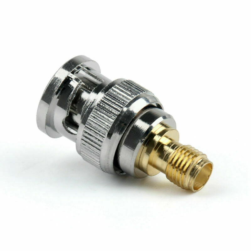 10Pc Adapter Converter BNC Male Plug To SMA Female Jack Pin RF Coaxial AT2