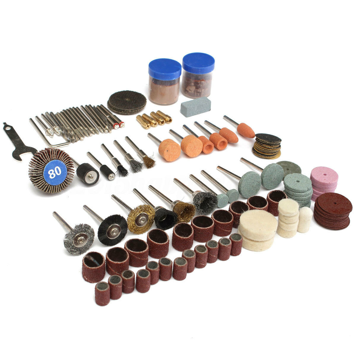New 136Pcs Rotary Tool Accessory Set - Grinding Sanding Polishing Buffing Cut