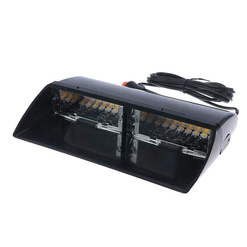 16 LED 12V Car Truck Dash Flash Emergency Warning Strobe Light Amber YellowJ XC