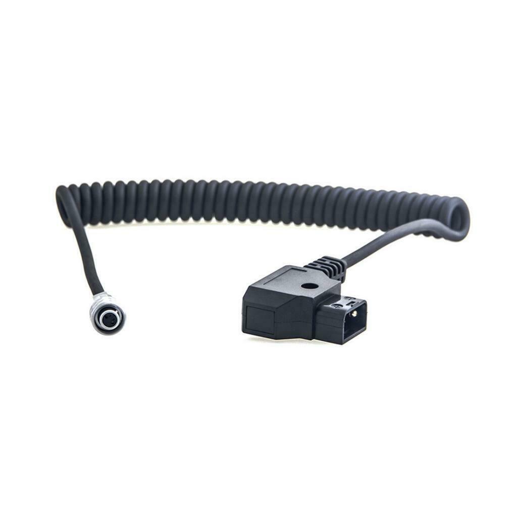 D-Tap to 2 Pin Female Plug Connector Spring Power Cable for BMPCC 4K Camera