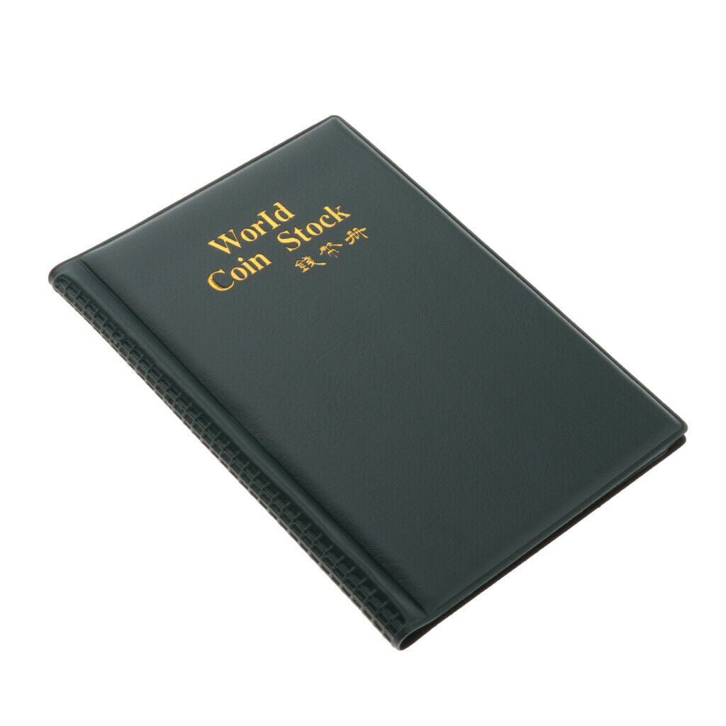 120 Grids Coins Storage Album Commemorative Coin Collector Book  Ink Green