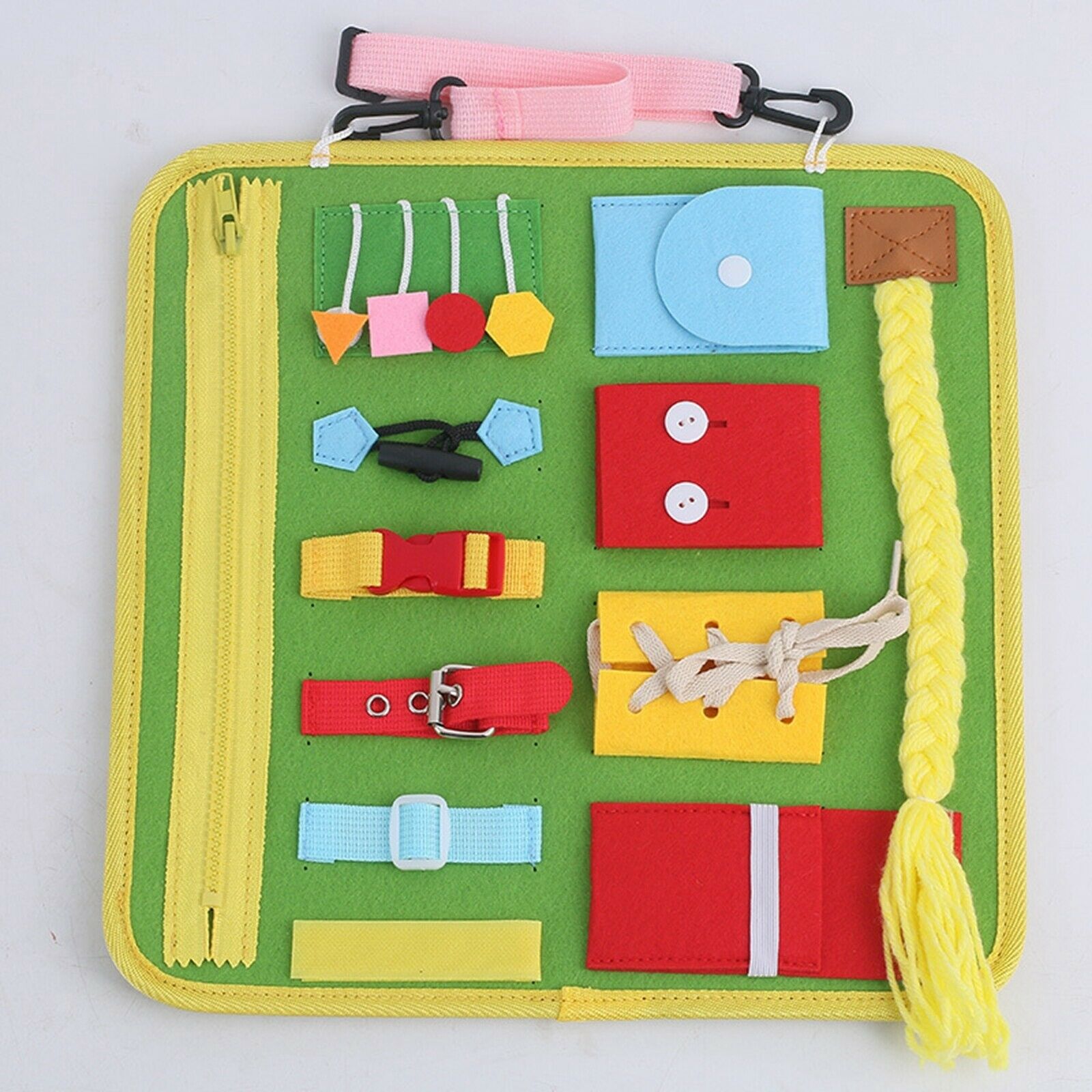 Toddler Busy Board Montessori Toys for 1 2 3 Years Old Kids Learn to Dress