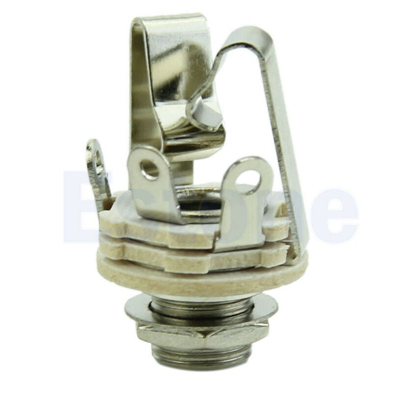 1/4" 6.35mm Jacks For Guitar Switch Repairs Professional Stereo Output MF