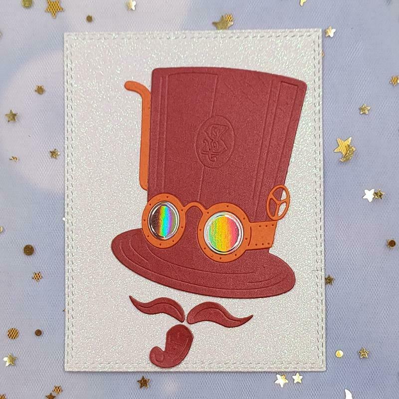 Magical Hat Mage Die Cuts Embossing Border Edge Metal Cutting for DIY Decoration