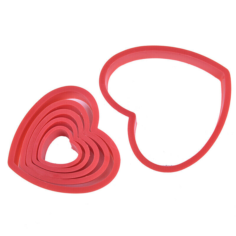 Loving Heart Cookie Cutters Valentines Baking Fondant Cake Mold DIY Biscu.l8