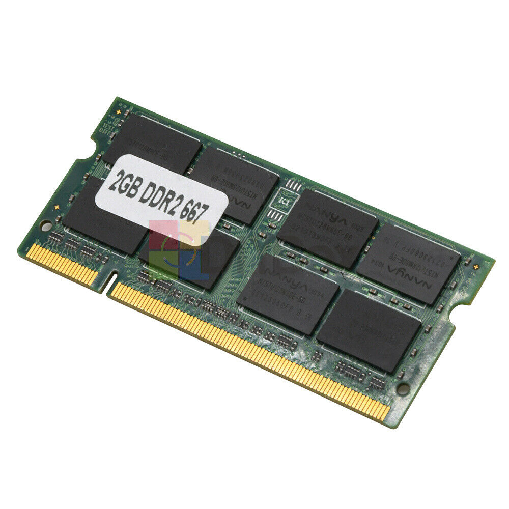 2GB DDR2 SODIMM PC5300 667MHz SDRAM DDR2 2GB 200Pin LAPTOP RAM PC2-5300