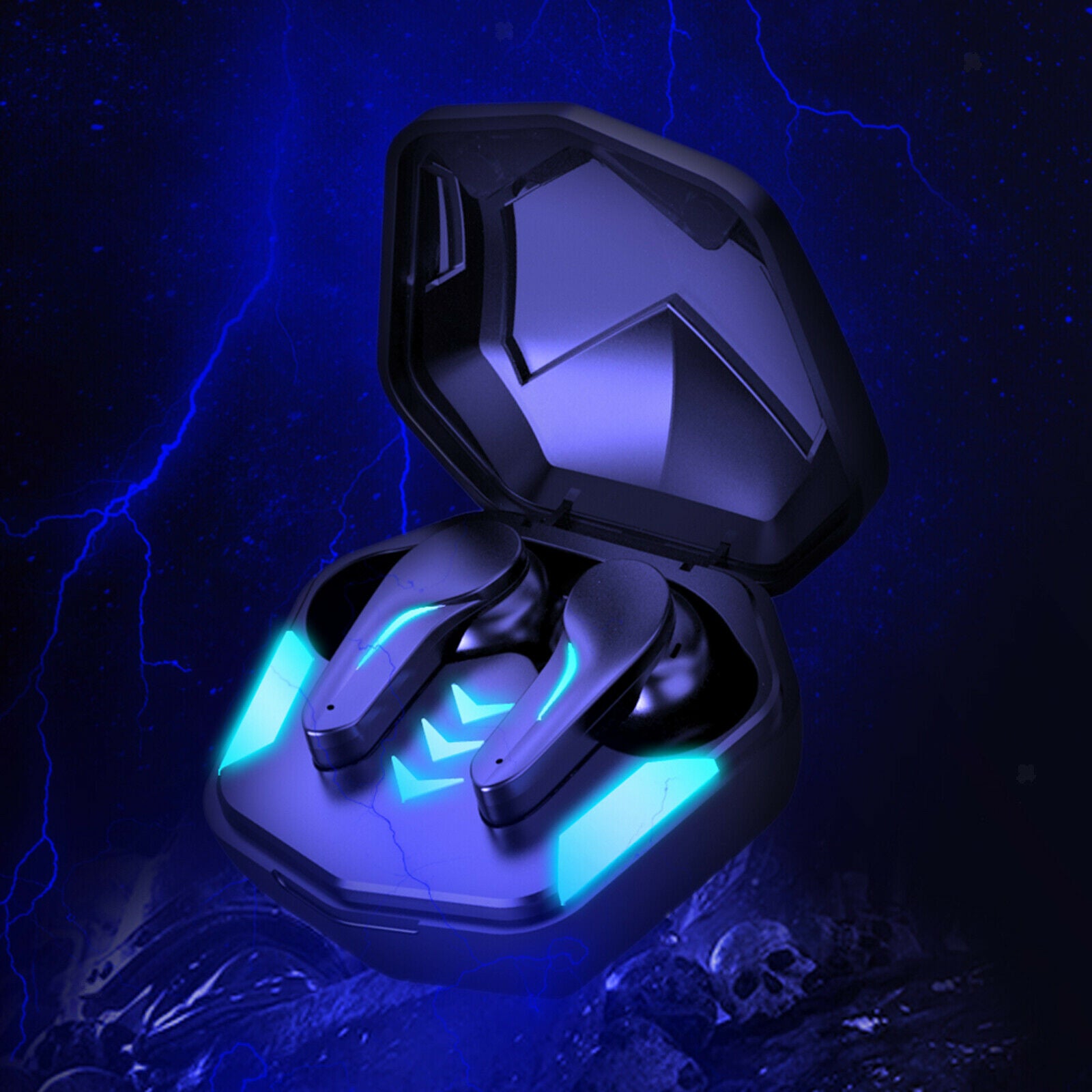 Wireless Gaming TWS Earbuds Built in Mic Noise Reduction for Sport Running