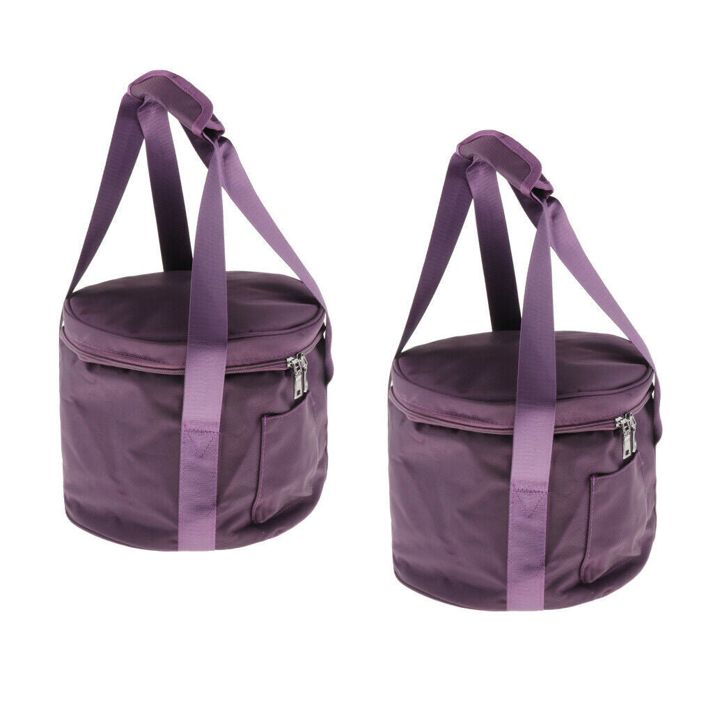 2x Thicken Carrier Case Bag for Crystal Singing Bowl Storage 10inch