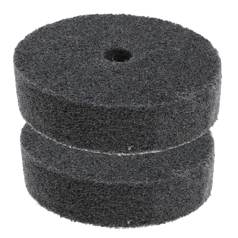 2 Pieces Quality Nylon Fiber Polishing Wheel for Bench Grinder Metal Dust Remove