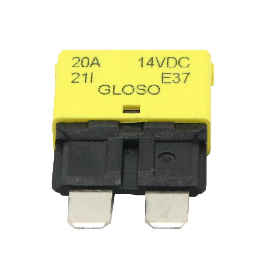 8pcs Universal Truck Circuit Breaker Blade Fuse 12/24V 20A/15A/10A/7.5A/5A