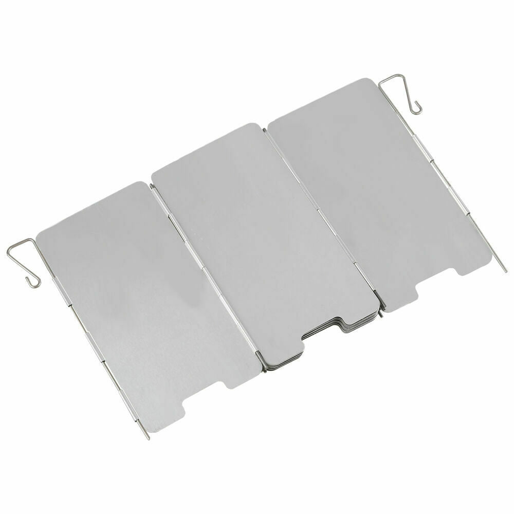 9 Plates Foldable Outdoor Camping Cooking Cooker Gas Stove Wind Shield Screens
