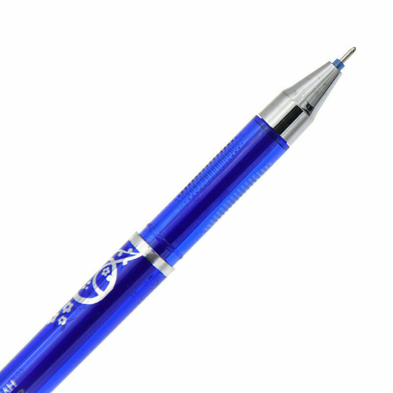 12PCS 0.5mm Erasable Pen Magic Gel Pen School Office Supplies Stationery Blue