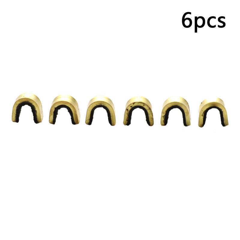 6pcs Archery Arrow Bow Strings Buckle Clip Copper Nocking Point Bow Stri.l8