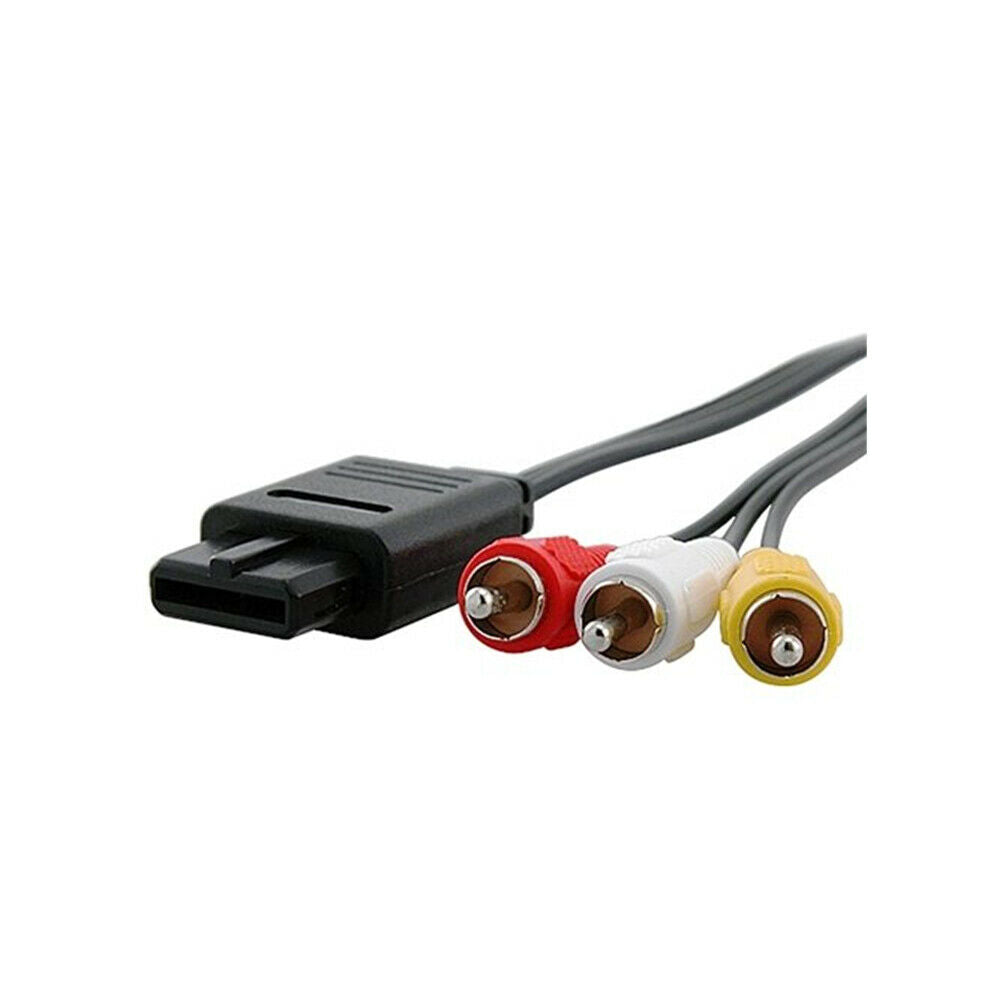 For SNES Nintendo N64 GameCube RCA AV Composite Cable Adapter Audio TV Video