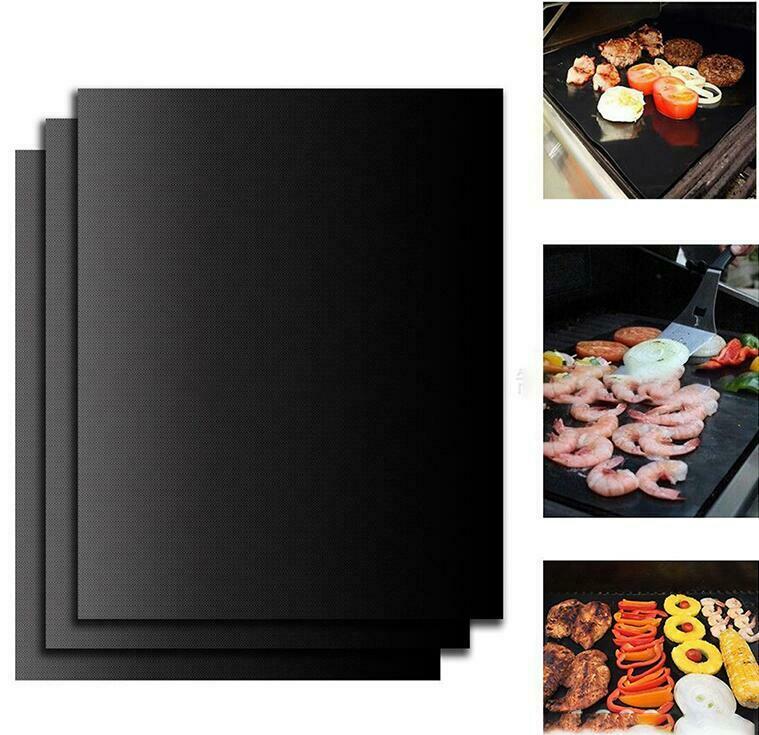 2pcs Non-stick Grill Pad Baking Pad Reusable For Party Grill Mat Tools 40*33cm