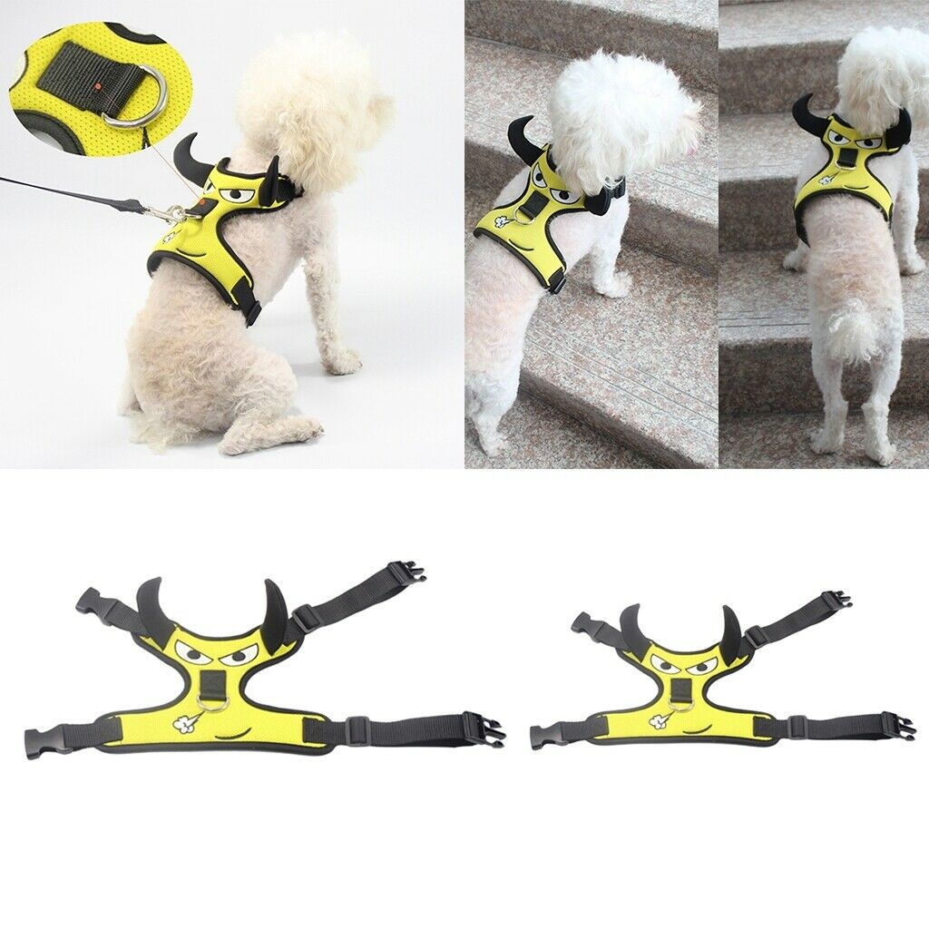 Nylon Small Pet Dog Harness Vest For Pet Walking Outdoor Outfits  XS
