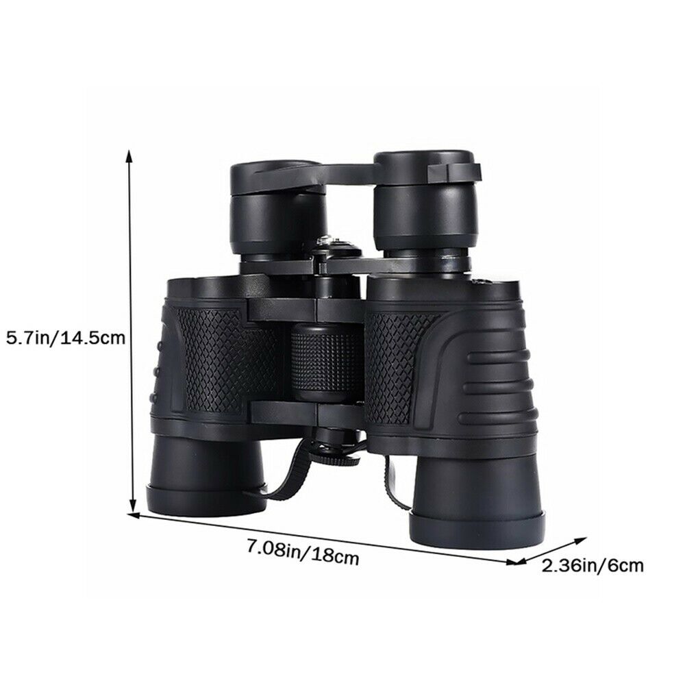 80X80 Long Range HD Binoculars Telescope Optical Glass Lens Night Vision Outdoor