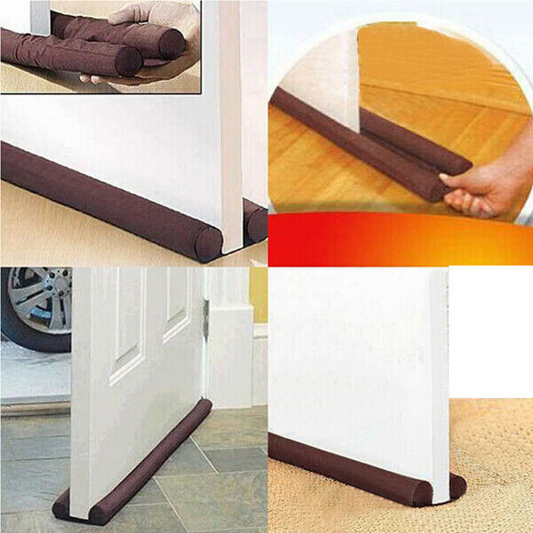 Twin Door Draft Dodger Guard Stopper Energy Saving Protector Doorstop Home DecX7