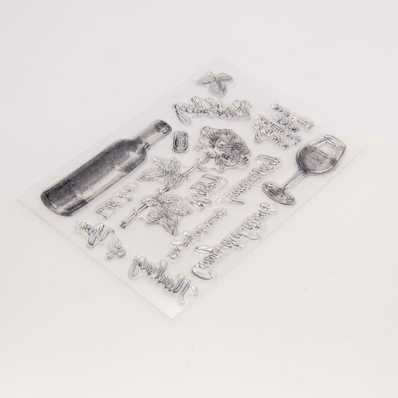 Red Wine Rose Clear Stamp cutting die for Card Making Scrapbooking Album