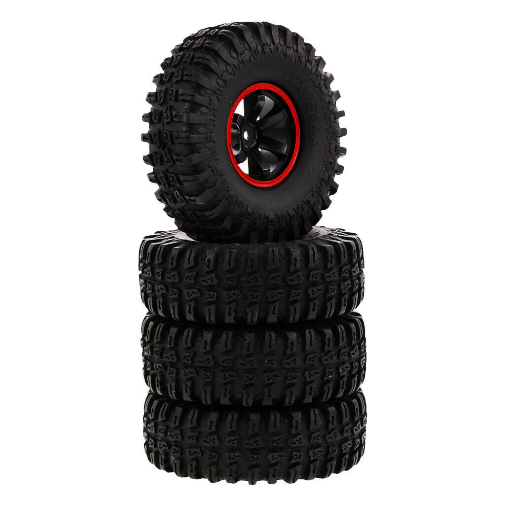 115mm Rubber Tire 1.9" Rim for 1/10   D90 TF2 RC Crawler Off-Road Buggy