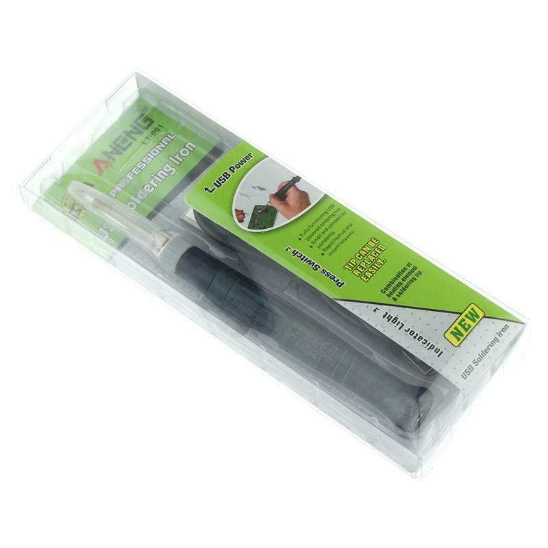 Mini Portable USB 5V 8W Electric Powered Soldering Iron Pen Tip Touch