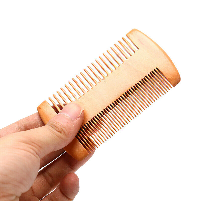 Mens Handcrafted Dual-Side Beard Pocket Size Comb Massage Hair Care Comb .l8