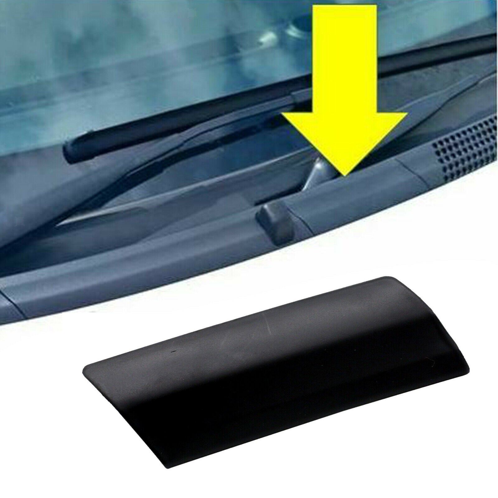 Wiper Scuttle Panel Trim Cover Left 735452714 for Fiat 500 Spare Parts Black