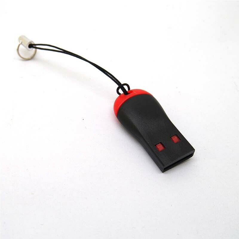 2pcs easy carry key ring USB 2.0 TF Memory Card Reader MicroSD Micro SD T-Flash