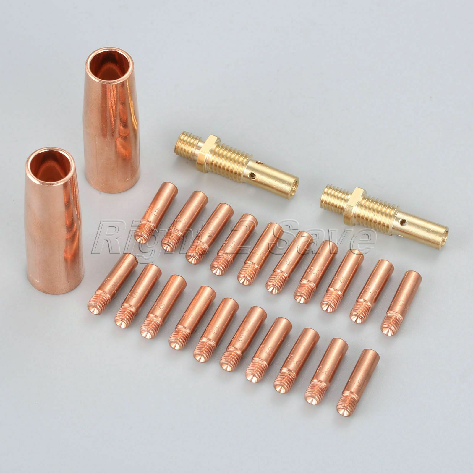 24Pcs MIG Welding Gun Kit .030" Tip Nozzle Diffuser Fit for Lincoln Magnum Tweco