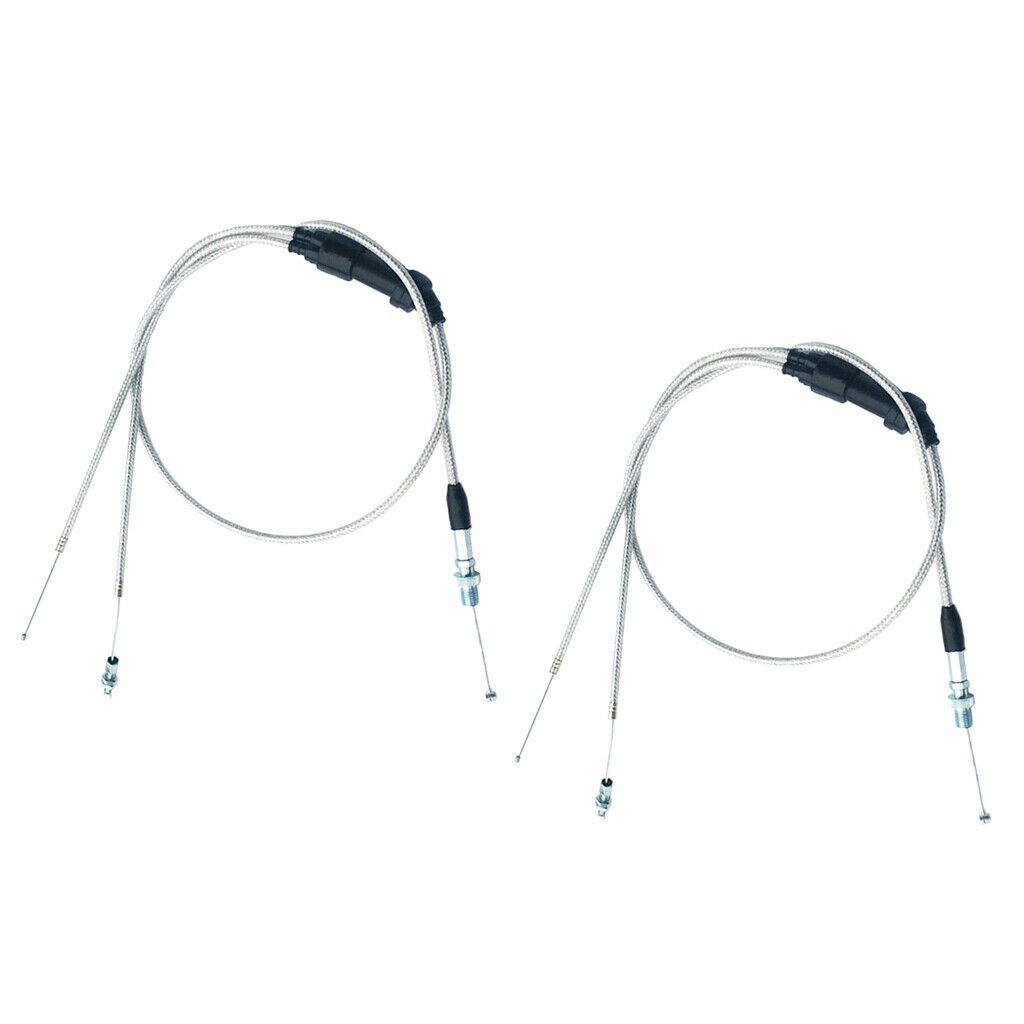 2Pcs Modified Dual Throttle Grip Cable for KEIHIN PZ30mm Accelerate Carb