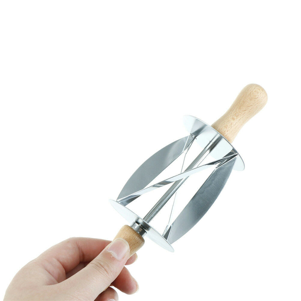 Stainless Steel Rolling Cutter for Making Croissant Bread Wheel Pastry KnifE_DD