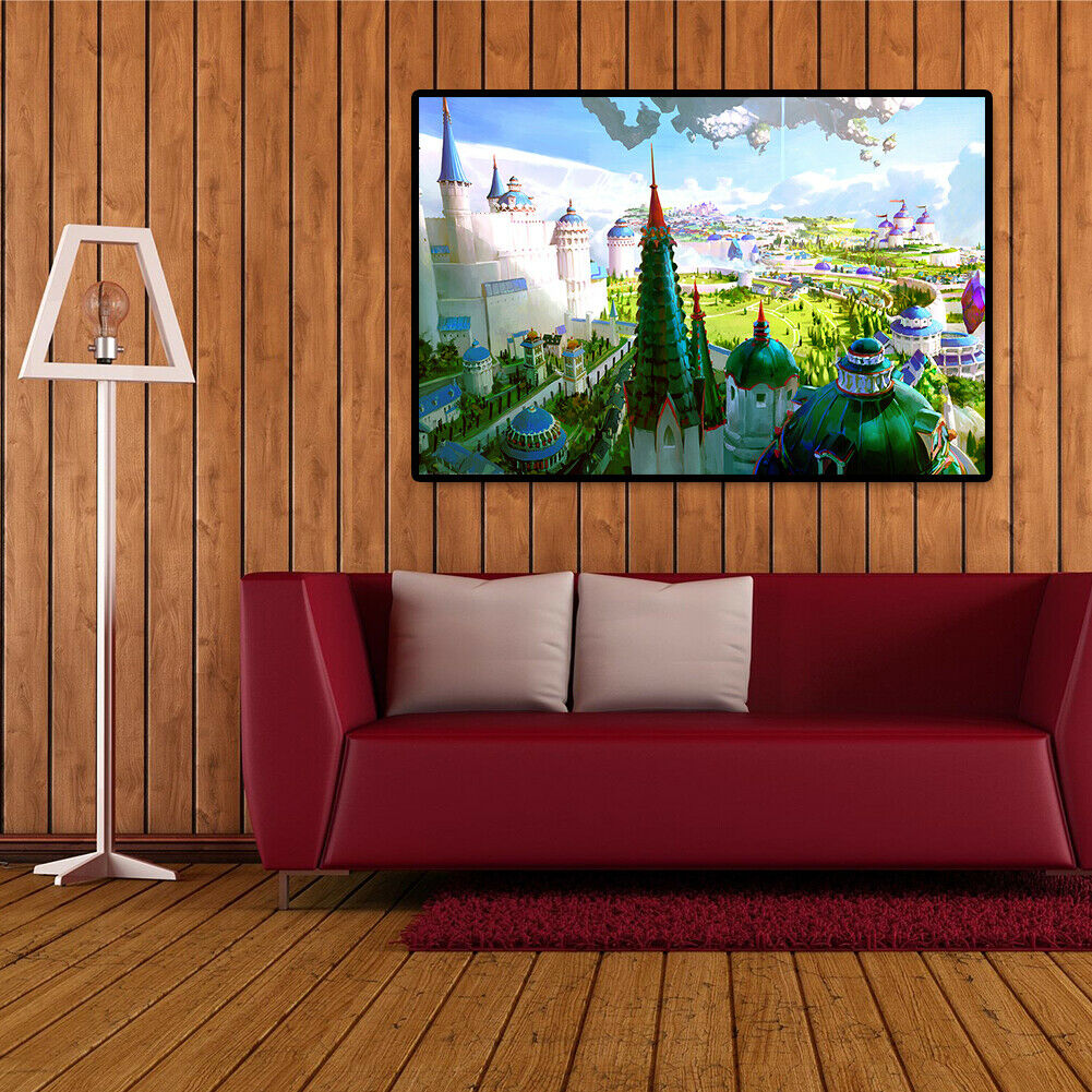 1000pcs DIY Paper Jigsaw Floating Castle Puzzle Assembling Picture Decor @