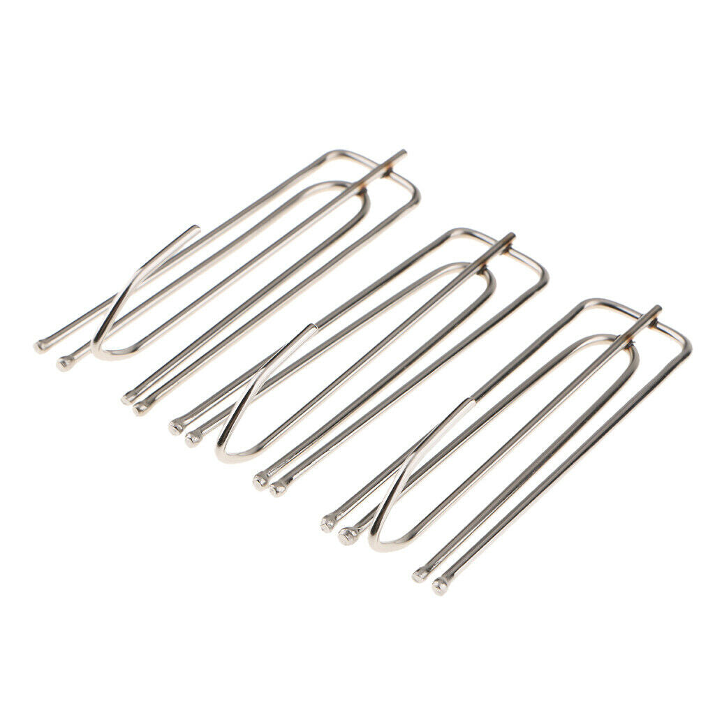 30Pieces Curtain Pleater Tape Hooks Stainless Curtain Pleat Hook, Pinch Pleat