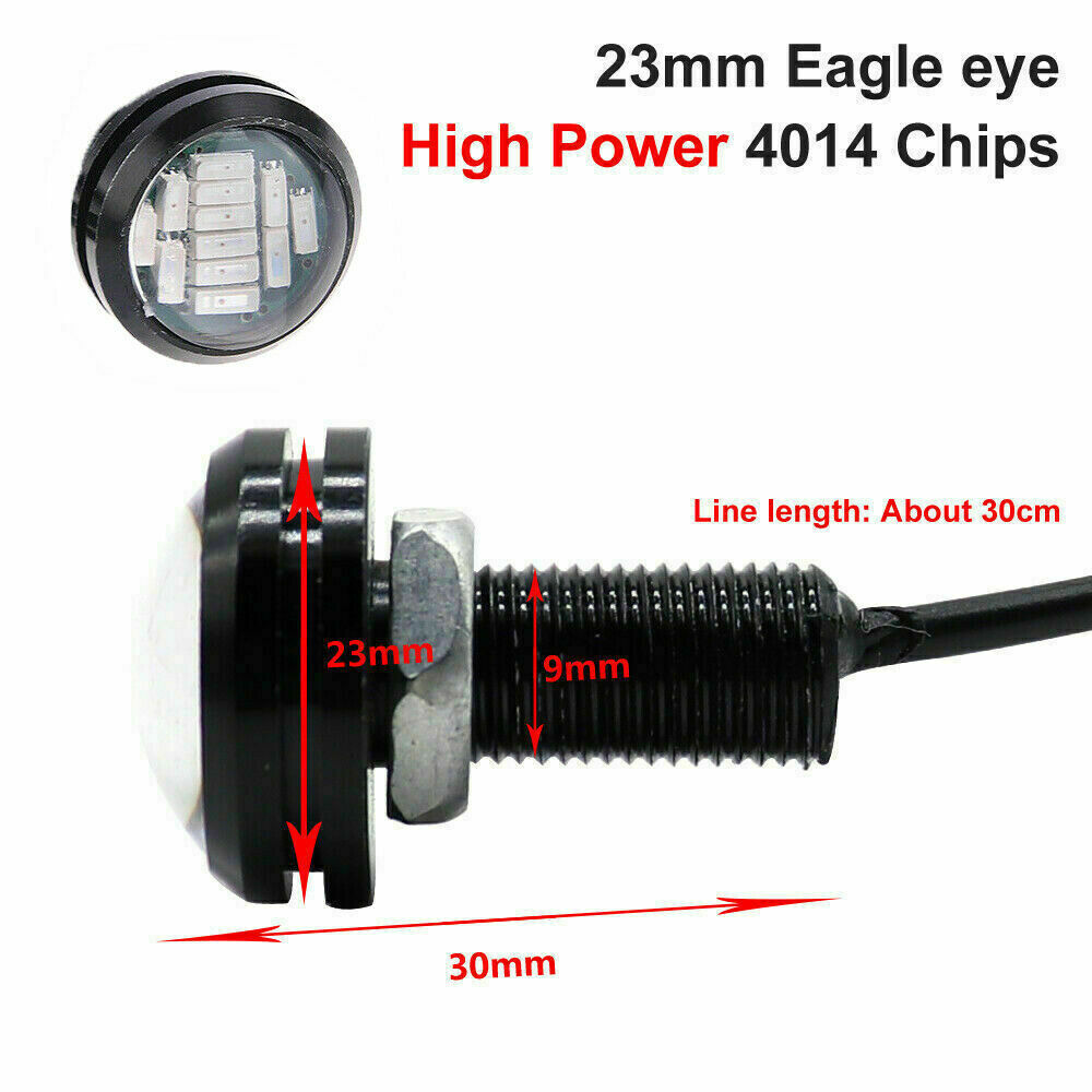 10pcs Red DC12V 15W Eagle Eye LED Daytime Running DRL Backup Light Car Rock Lamp