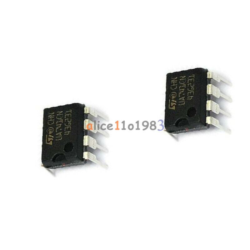 10PCS OPERATIONAL AMPLIFIER IC ST UA741CN DIP-8