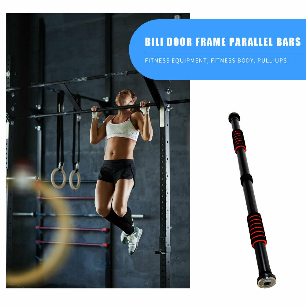 Stainless Steel Door Horizontal Bar Sport Pull Up Arm Strength Training Bar @