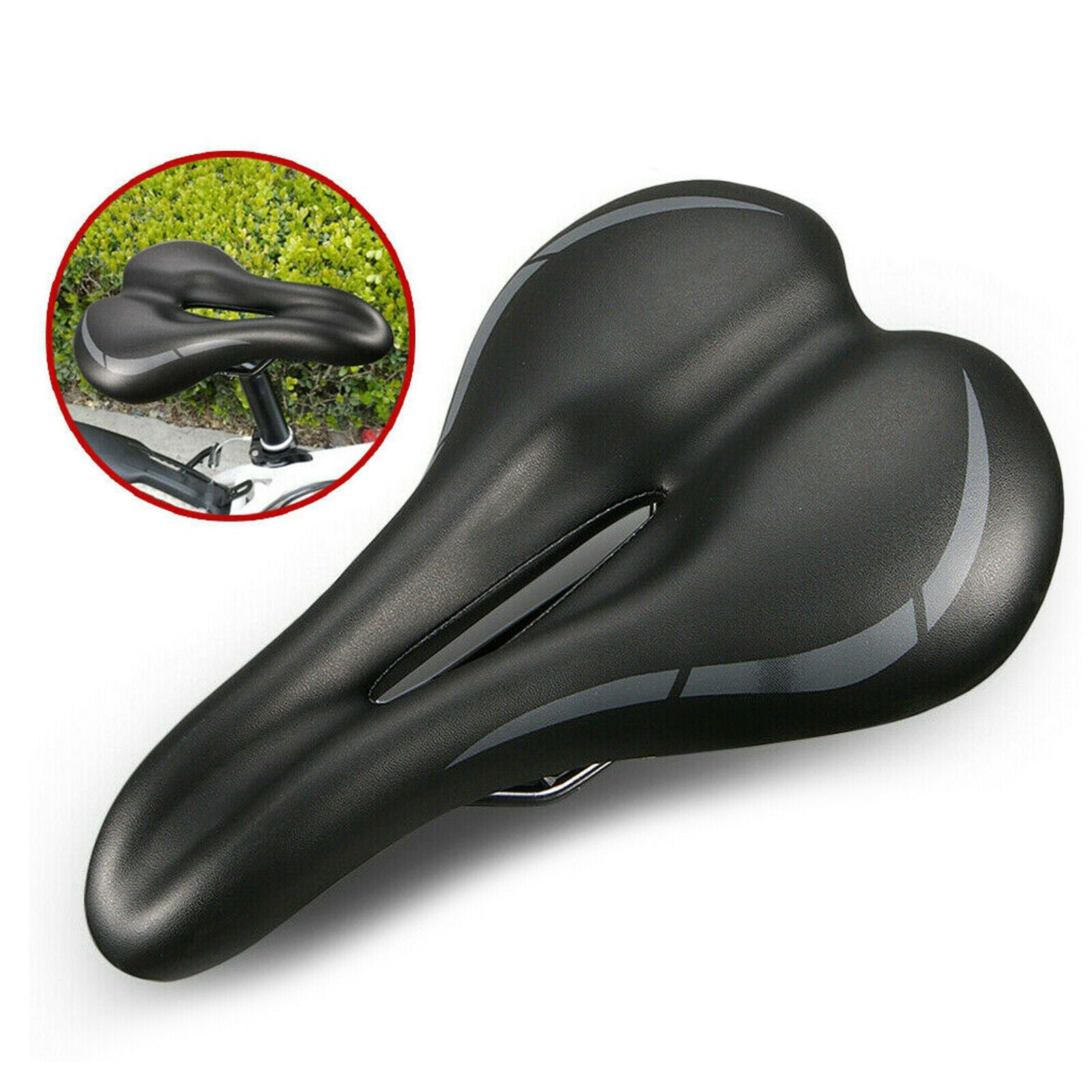 Comfortable Bicycle Seat Bike Saddle Soft Gel Padded Cushion Fit MTB Road Bike