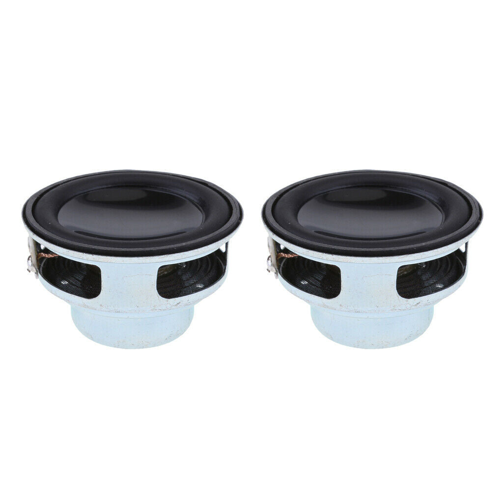 40mm 5W Magnetic Speaker Stereo Sound PU Black Replacement (Pack of 2)