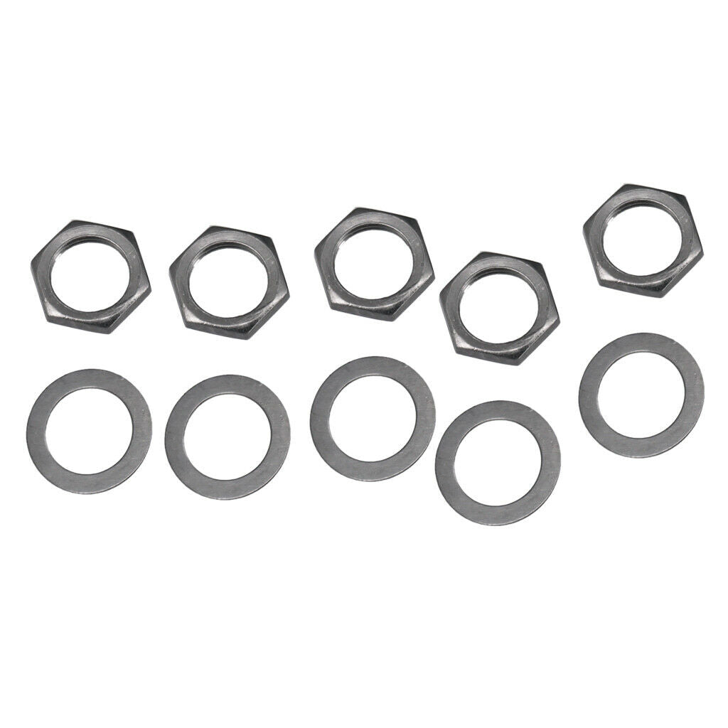 10 XGuitar Socket Nut + Washer Electric Guitar Output Input   Replacement